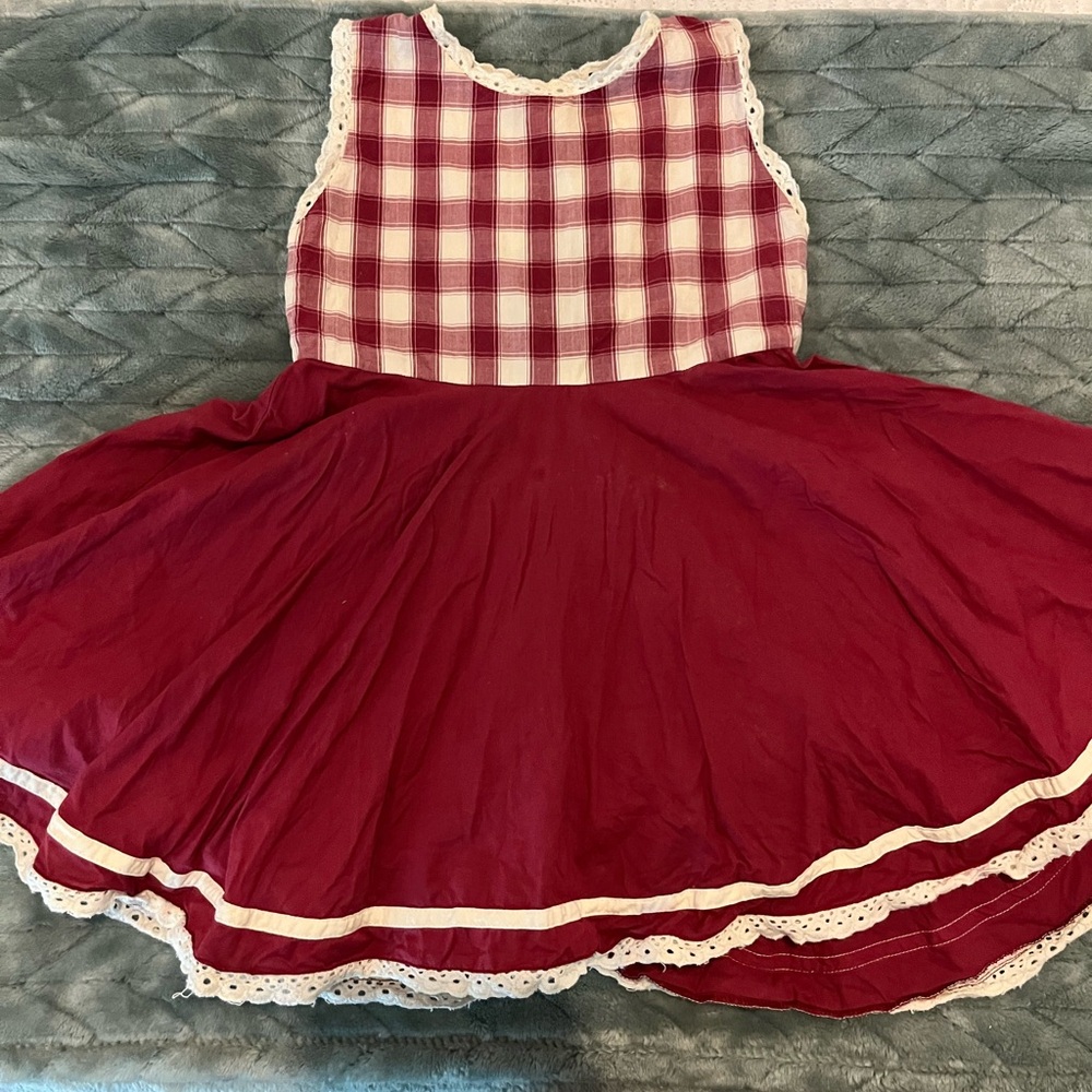 Well Dressed Wolf Plaid Kids Dress